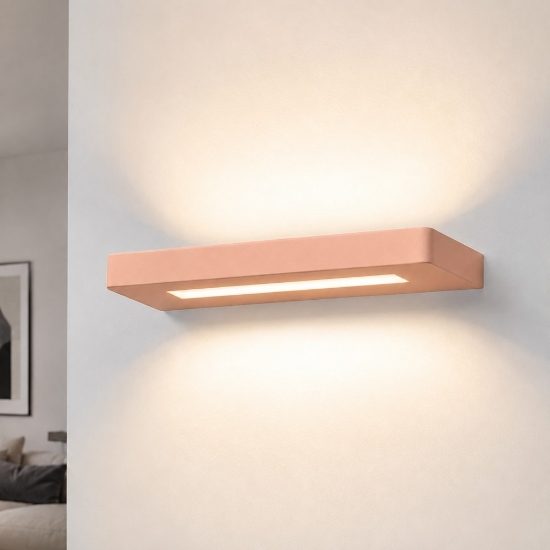 Applique pesca led 28w cct 3000k 4000k luce biemissione 30 cm moderna per interno