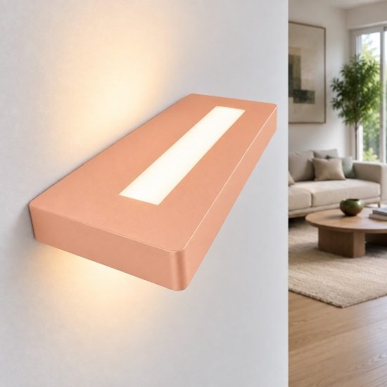Applique pesca led 28w cct 3000k 4000k luce biemissione 30 cm moderna per interno