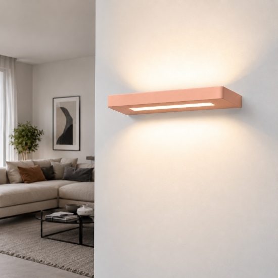 Applique pesca led 28w cct 3000k 4000k luce biemissione 30 cm moderna per interno