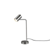 Lampada da scrivania per ufficio cilindro orientabile nichel opaco