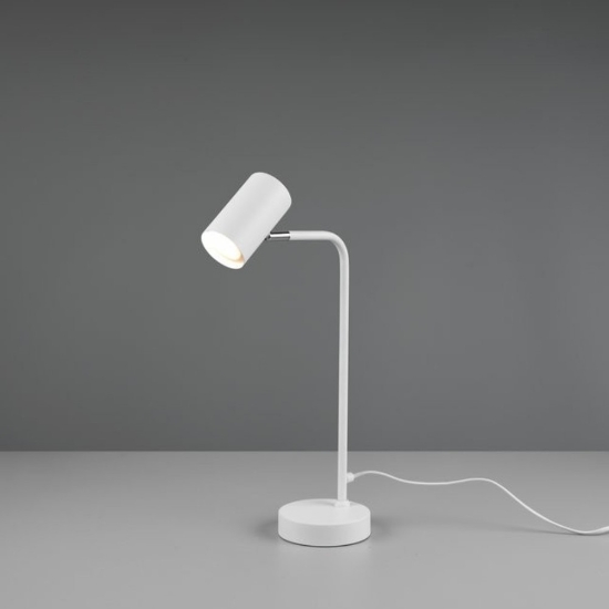 Lampada da scrivania moderna cilindrica bianco