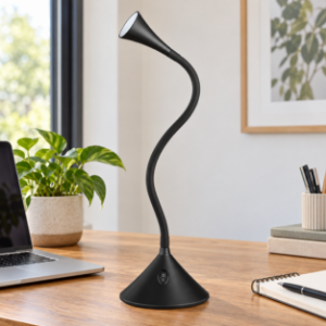Lampada da tavolo orientabile nera led 3w 3000k
