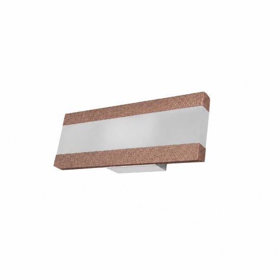 Applique led 14w cct 3000k 4000k moderna da parete oro rosato