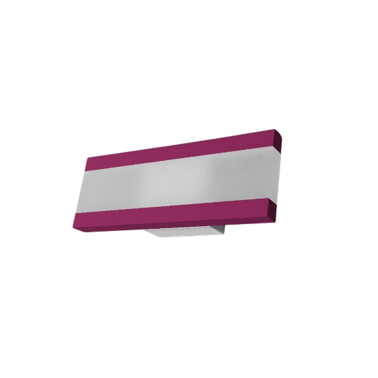 Applique led 14w cct 3000k 4000k moderna da parete magenta 28cm