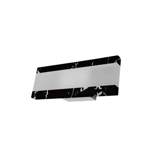 Applique moderna marmo nero led 14w cct 3000k 4000k