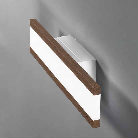Applique led 14w cct 3000k 4000k moderna da parete ruggine