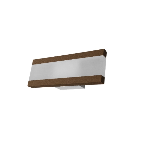 Applique led 14w cct 3000k 4000k moderna da parete ruggine