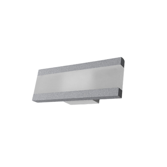 Applique da parete led 14w cct 3000k 4000k moderna grigio perla 28cm