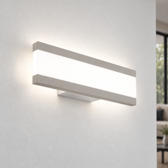 Applique led 14w cct 3000k 4000k moderna da parete tortora