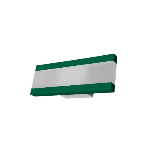 Applique da parete moderna verde bosco led 14w cct 3000k 4000k 28cm