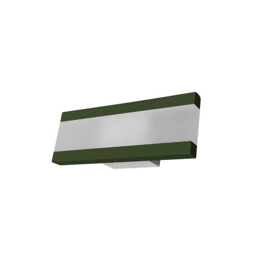 Applique led 14w cct 3000k 4000k 28cm da parete moderna verde oliva
