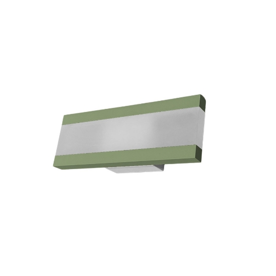 Applique da parete led 14w cct 3000k 4000k moderna verde salvia