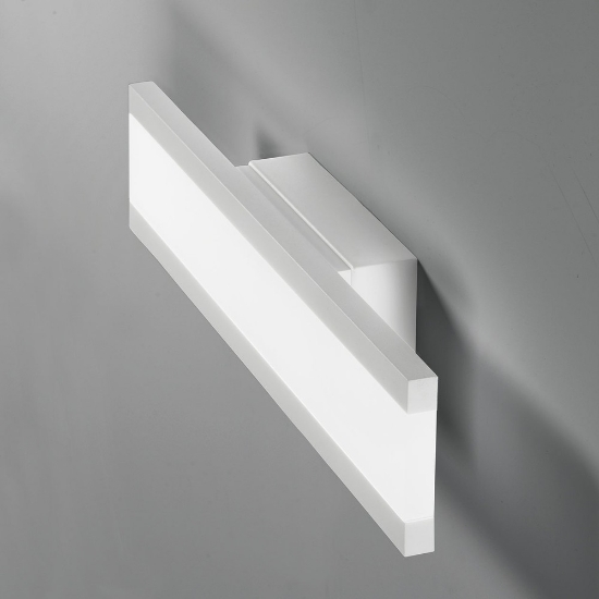 Applique da parete led 14w cct 3000k 4000k 28cm moderna bianca