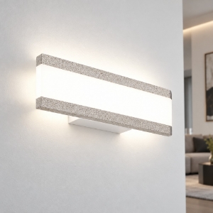 Applique da parete led 14w cct 3000k 4000k moderna effetto muro