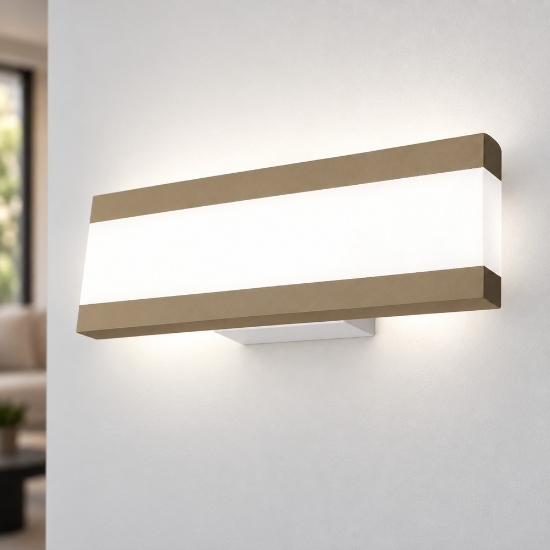 Applique moderna da parete sabbia led 14w cct 3000k 4000k 28cm