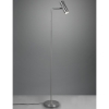 Lampada da terra moderna nichel opaco per salotto