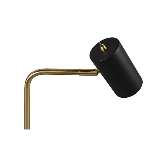 Lampada da scrivania orientabile per studio o ufficio ottone nero
