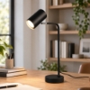 Lampada da scrivania per ufficio studio nera opaco