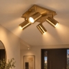Plafoniera moderna per ingresso ottone antico spot orientabili