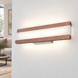 Applique led 22w cct 3000k 4000k moderna da parete oro rosato per soggiorno