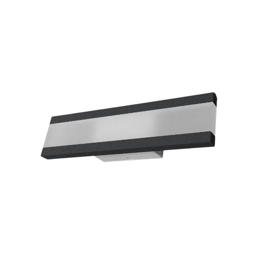 Applique moderna antracite per ufficio da parete led 22w cct 3000k 4000k