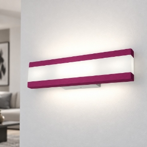 Applique led 22w cct 3000k 4000k moderna da parete per ufficio magenta