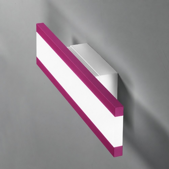 Applique led 22w cct 3000k 4000k moderna da parete per ufficio magenta