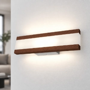 Applique led 22w cct 3000k 4000k da parete rame opaco per soggiorno