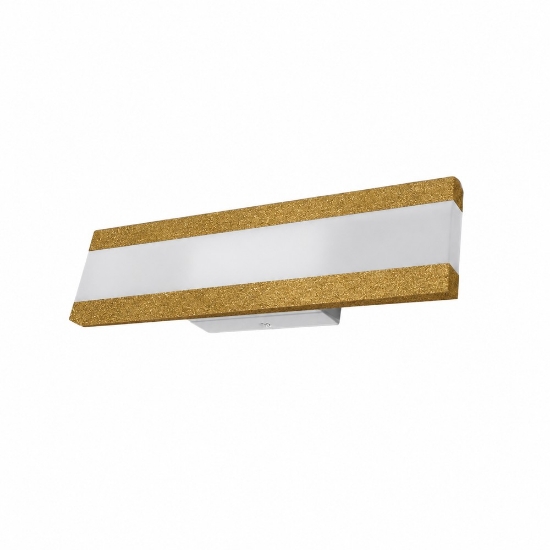 Applique moderna da parete oro opaco per ufficio led 22w cct 3000k 4000k