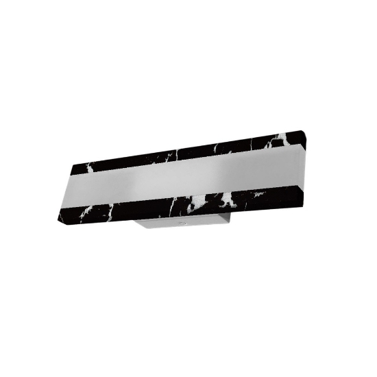 Applique moderna marmo nero per ufficio da parete led 22w cct 3000k 4000k