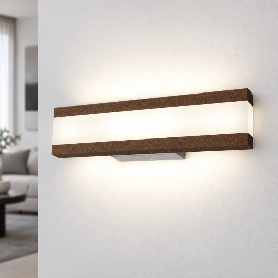 Applique led 22w cct 3000k 4000k moderna da parete per ingresso ruggine