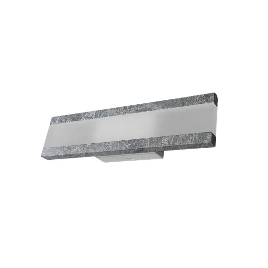 Applique moderna da parete per ingresso foglia argento led 22w cct 3000k 4000k