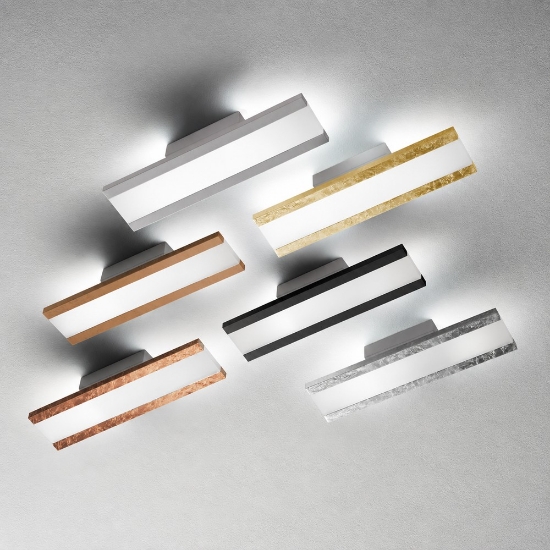 Applique led 22w cct 3000k 4000k moderna grigio perla per soggiorno