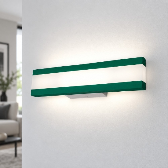 Applique led 22w cct 3000k 4000k da parete moderna per soggiorno verde bosco