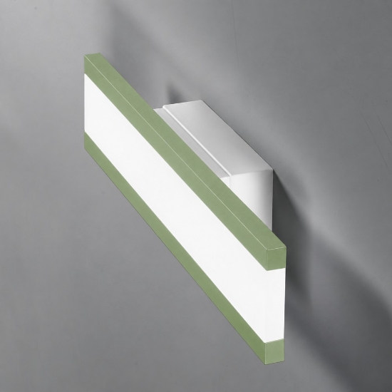 Applique da parete led 22w cct 3000k 4000k moderna per soggiorno verde salvia