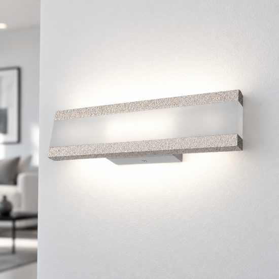 Applique da parete moderno per ufficio led 22w cct 3000k 4000k 41cm effetto muro