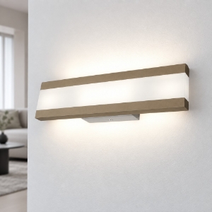 Applique moderna da parete per ufficio sabbia bagnata led 22w cct 3000k 4000k