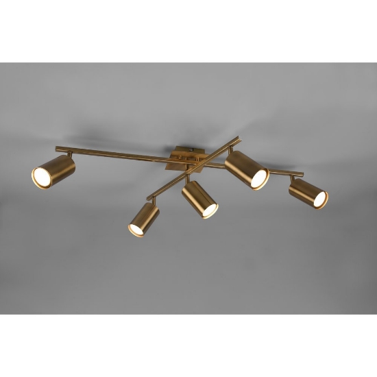 Plafoniera moderna per salotto ottone antico