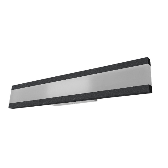 Applique moderna antracite per ingresso da parete led 34w cct 3000k 4000k