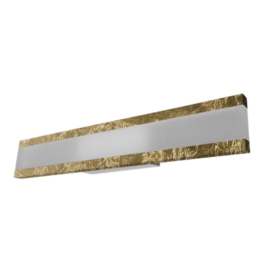 Applique led 34w cct 3000k 4000k moderna foglia oro per soggiorno