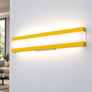 Applique led 34w cct 3000k 4000k moderna da parete giallo girasole per soggiorno