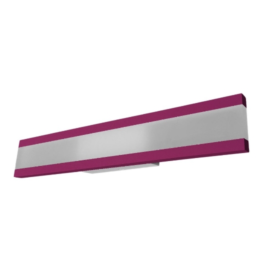 Applique led 34w cct 3000k 4000k moderna da parete magenta