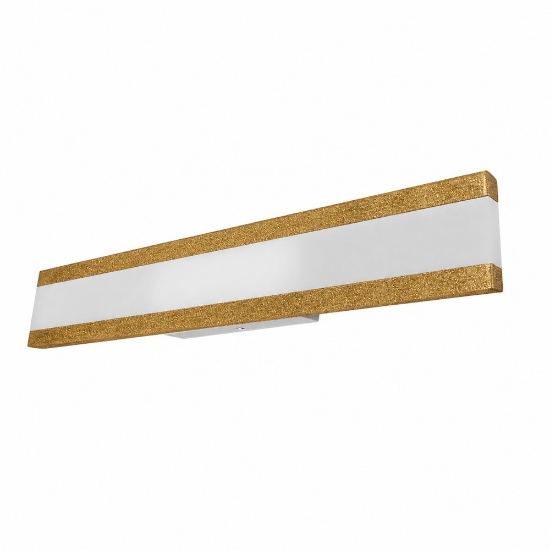 Applique da parete led 34w cct 3000k 4000k moderno oro opaco