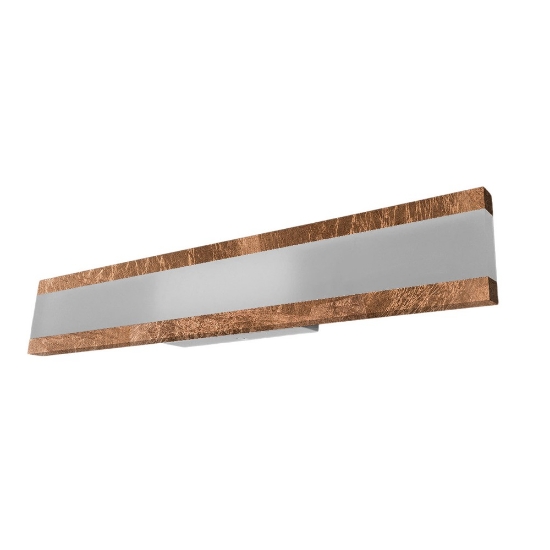 Applique led 34w cct 3000k 4000k da parete foglia rame per ufficio