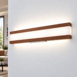 Applique led 34w cct 3000k 4000k 63cm moderna da parete per ufficio ruggine