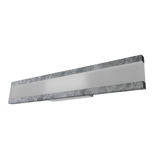 Applique moderna da parete per ufficio foglia argento led 34w cct 3000k 4000k
