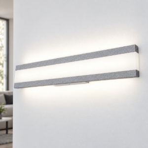 Applique da parete led 34w cct 3000k 4000k per ufficio grigio perla