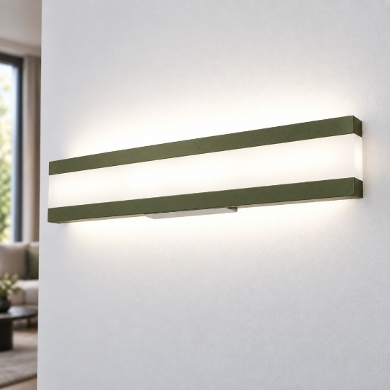 Applique led 34w cct 3000k 4000k da parete verde oliva per ingresso