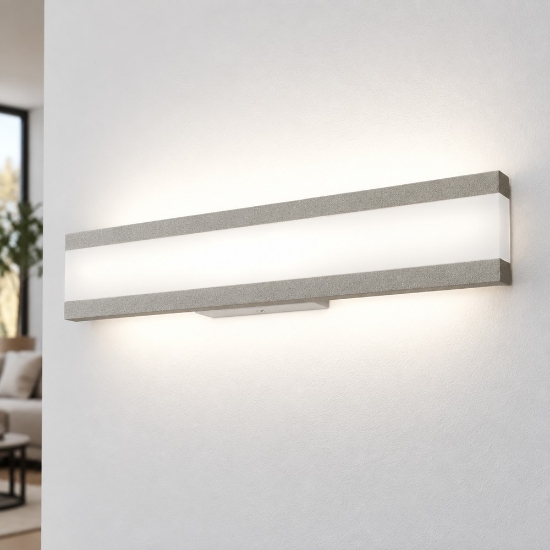 Applique da parete moderna per ufficio led 34w cct 3000k 4000k 63cm effetto muro