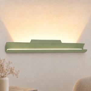 Applique da parete led 28w cct 3000k 4000k 53cm moderna verde salvia